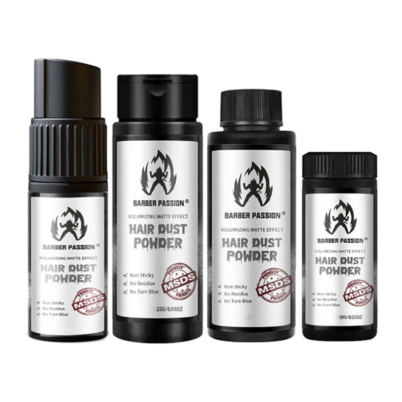 Men's Hair Texture Volume Styling Dust Powder Wax for Long-lasting Hold Matte Finish Natural Hairstyle Easy to Apply
