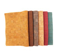 INFOCORK 45x30cm Cognac Cork Fabric & Leather Sheet Random Pieces for Belts Purses Wallets & Packaging Boxes