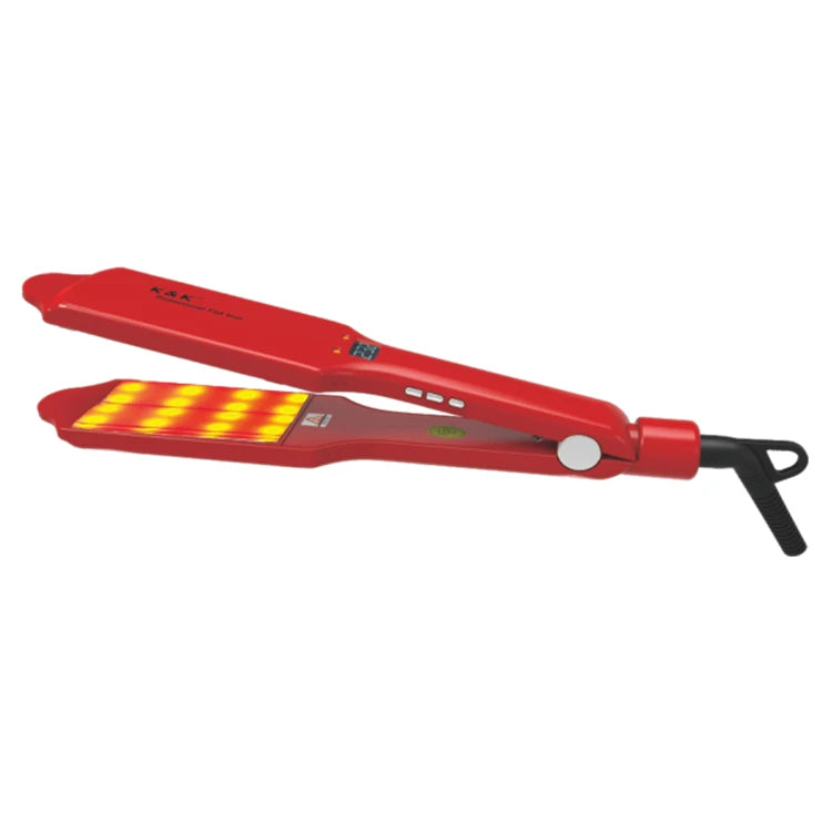 Electric Ultrasonic Infrared Hair Care Iron & Straightener with LCD Display 1 Year Warranty for Household and Hotel Use
