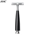JDK 1PC Black Color Safety Razor Metal Handle Face Hair Trimmer Shaver Tool