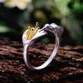 Custom Real 925 Sterling Silver Hummingbird Rings  Fine Jewelry for Women Men