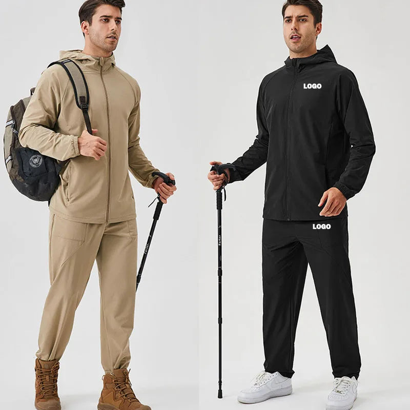 Custom Training Two Piece Set Jogging Wear Set Mens Sports Sweat Track Suit Tracksuit Sweatsuit With Own Design and Logo