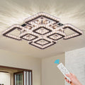 Dimmable K9 Crystal LED Ceiling Light with Remote Controller for Home & Room for Square Restaurant Ceiling