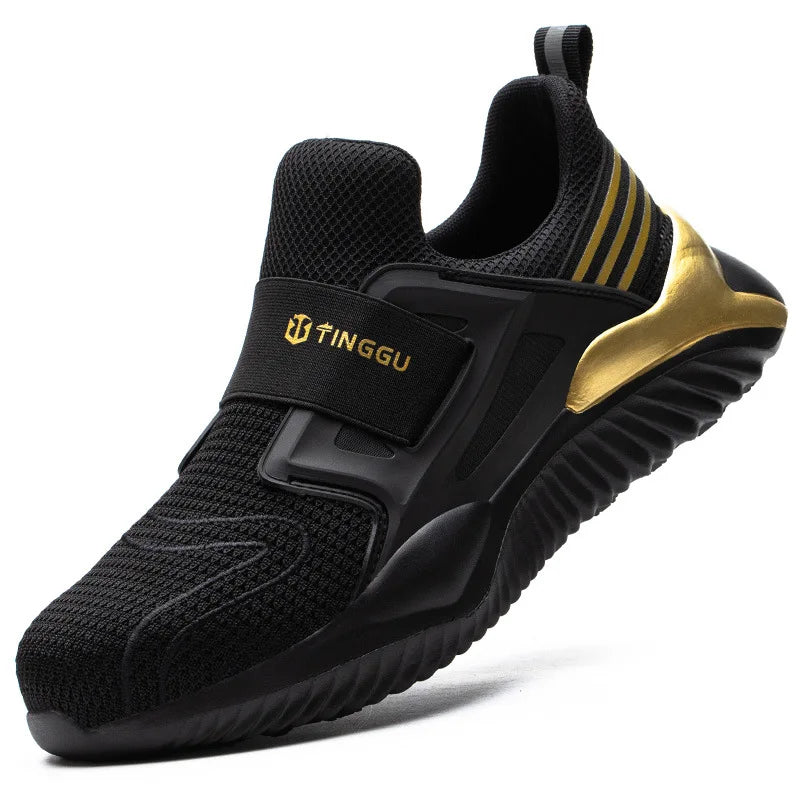 Diansen Men's Labor protection Shoes Men's Anti-smashing Anti-stabbing Breathable Safety Shoes Leisure Protective Shoes