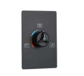 Square 3 Function Brass Body Black Wall Mount Hot Cold Concealed Shower Diverter Mixer Valve