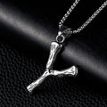 Fashionable Stainless Steel Necklace Letter Y Pendant Necklace Trendy Men's Necklace Wholesale Pendant