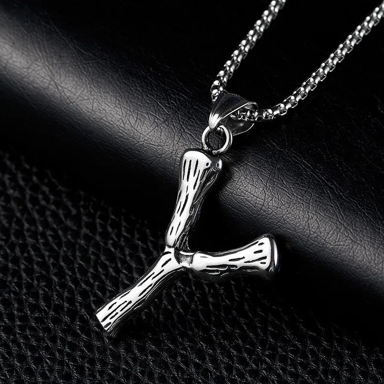 Fashionable Stainless Steel Necklace Letter Y Pendant Necklace Trendy Men's Necklace Wholesale Pendant