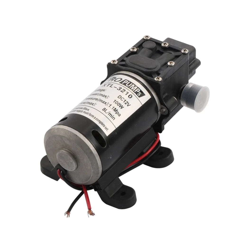 Garden Farm Irrigation DC12V 100W Water Pump Micro High Pressure Misting System Diaphragm Pump