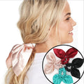 Wholesale New Style Popular Hair Scrunchies Small Fresh Fashion Elastic Hair Band Solid Ribbon Ponytail Holders for Girls