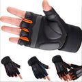 Custom Gym Fitness Half Finger Gloves Workout Adjustable Wrist Strap Palm Padded Weight Lifting Gloves