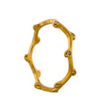 JINYOU 1397 Thin Exquisite Chic Charms 18K Gold Plated Cubic Zircon Finger Tail Ring Stainless Steel Jewelry for Women