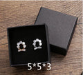 Wholesale Cardboard Jewellery Storage Packaging Black Kraft Paper Ring Box Eco-friendly Jewelry Case Jewelry Boxes