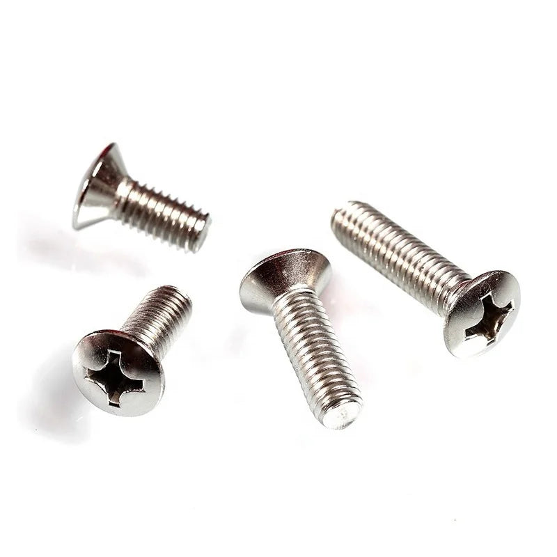 GB820 DIN966 A2-70 304 Stainless Steel Cross Recessed Cross Recessed Raised Countersunk Head Half Oval Screw Bolt