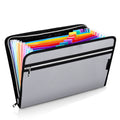 Hot Sale Portable Fireproof Accordion File Folder A4 Expanding Document Bag with 12 Inner Bags Filing Products Organizer