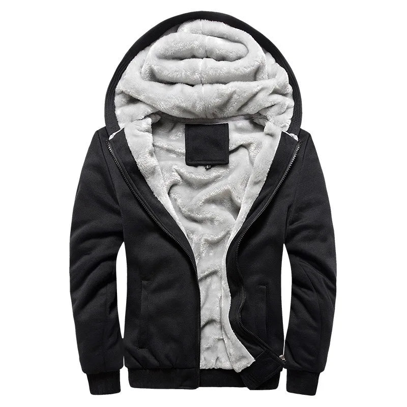Fitspi Wholesale Winter Clothing Coat Sport Leisure Men's Baseball Uniform Fleece Lined Padded Warm Coat Dropshipping
