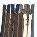 Deepeel XP013 5# DIY Sewing Garment Zipper Accessories Single Open End Alloy Zippers Tape Bronze Teeth Zip for Handbags Jackets