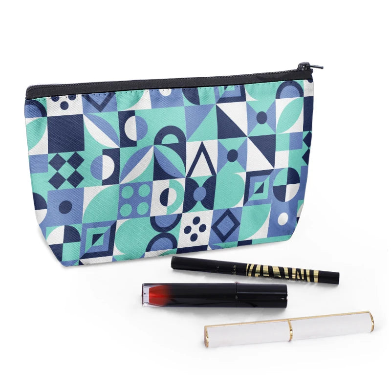 Wholesale Cartoon Makeup Bag Custom Logo Soft Polyester Cosmetic Pouch Large Capacity Toiletry Organizer for Fans Bulk