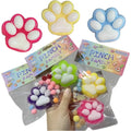 2024 Super Soft Plastic Cartoon Animal Foot Decompression Squeeze Anti Stress Toy for Children Jelly Squishy Cat Paws Pinch Toy