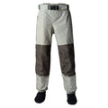 Men's/Women's Durable 3-Layer Fishing Waist Waders Breathable and Waterproof with Neoprene Knee Pad