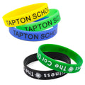 Wholesale Custom Logo Rubber Bracelets Custom Printed Design Silicone Bracelet Silicone Wristband Customizable Wristbands