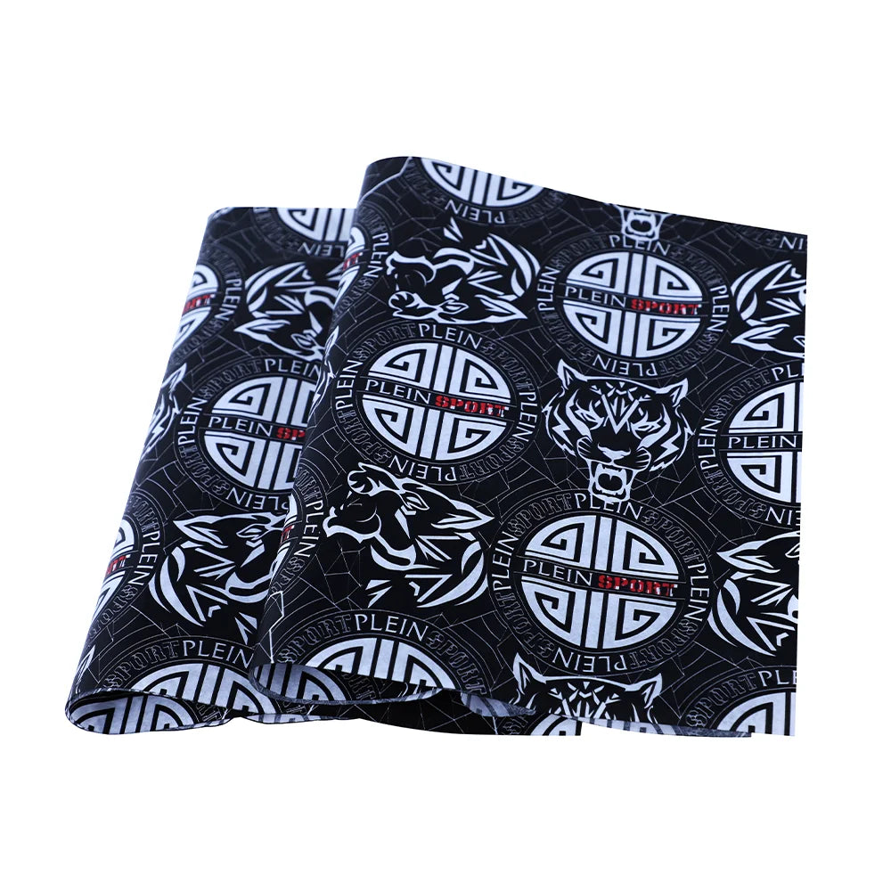 Black Printed Custom Slip Easy Newspaper Greaseproof Paper Packaging for Food Wrapping Paper