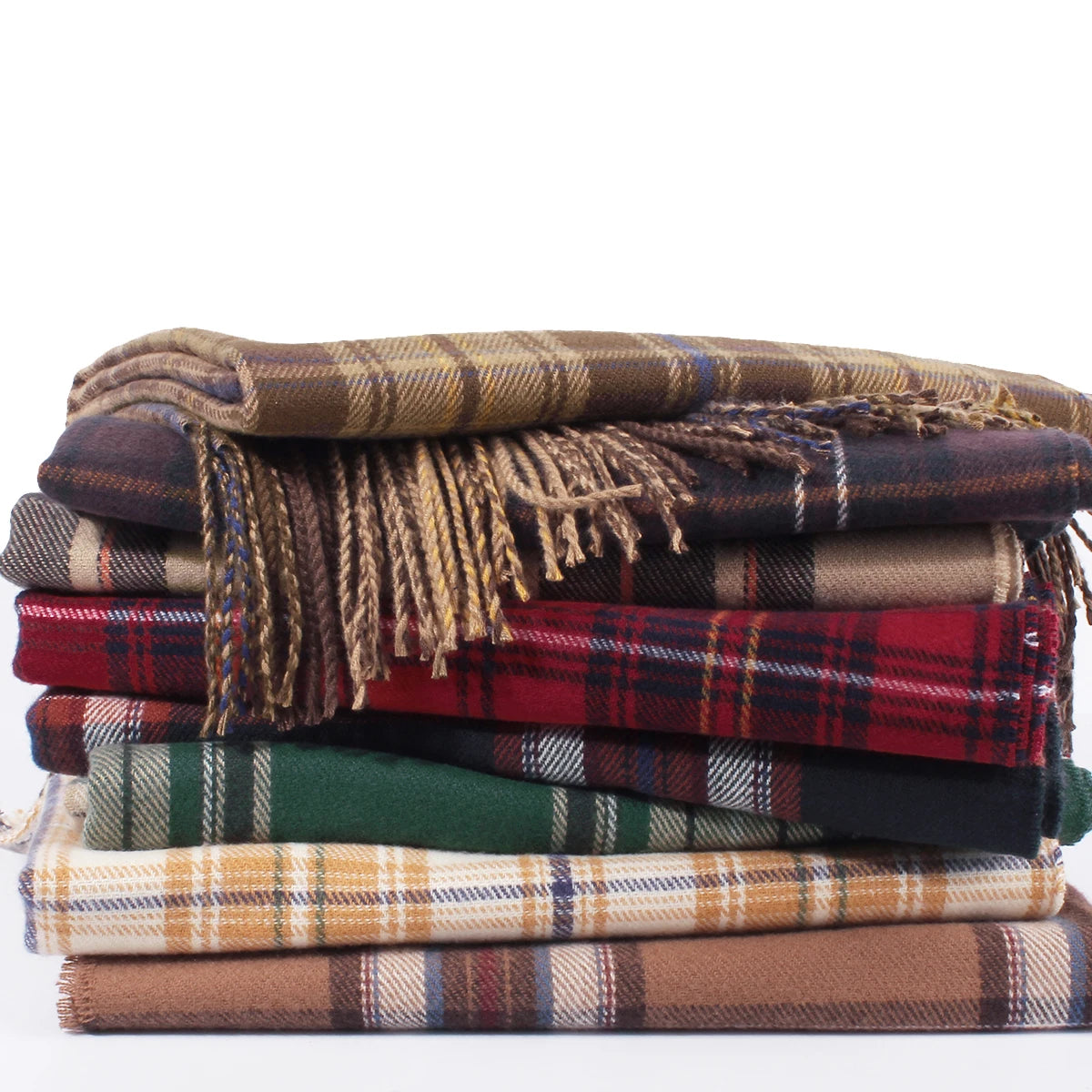 Autumn and Winter New Thick Custom Cotton Cashmere Shawls Scarves for Women Stylish