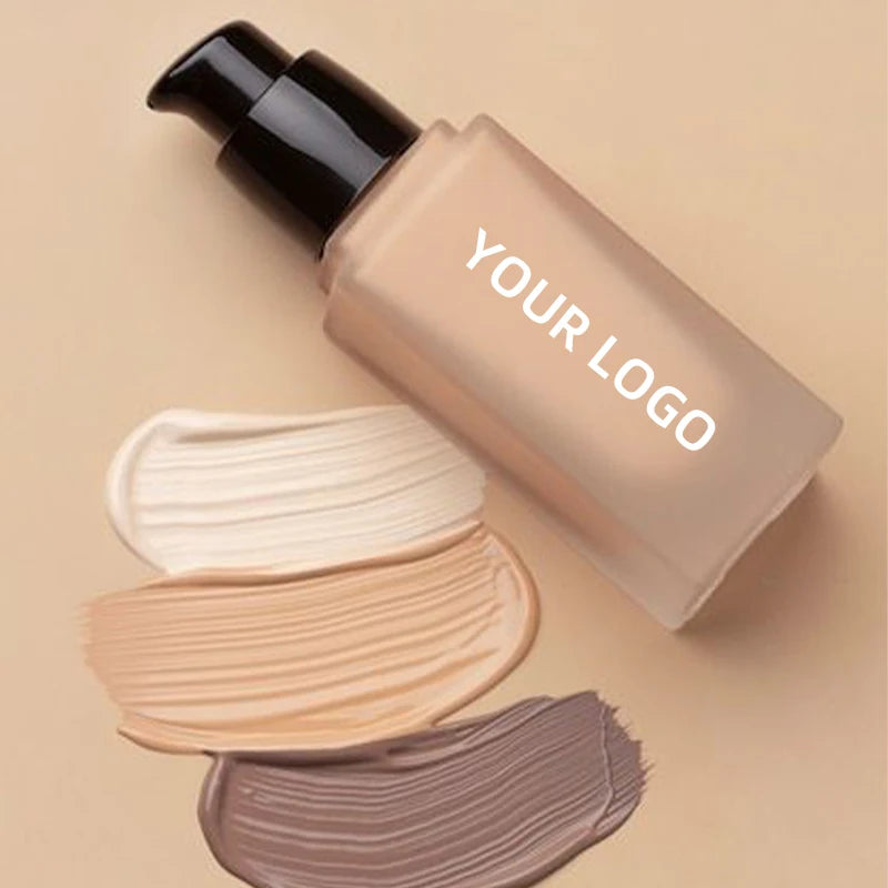 Custom 30ml Long Wear Water Proof Customize Full Coverage Matte Vegan Cruelty Free Liquid Foundation Cream
