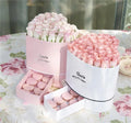 Wholesale Valentine's Day Heart-shaped Packaging Flower Bouquet Box with Drawers