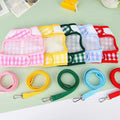 JXANRY Striped Pattern Cat Harness and Leash Set 5 Colors Button Closure Cotton Pet Vest Clothes Sublimation Blank