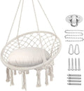 WOQI Custom Large Hammock Chair with Cushion High Weight Capacity Hanging Chair for Indoor and Outdoor Camping & Hiking