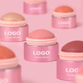 Wholesale 9 Colors Multi-Use Cute Mini Lip Cheek Tint Creamy Stick Custom Logo Glowing Luxury Face Creamy Cheek Blush Balm