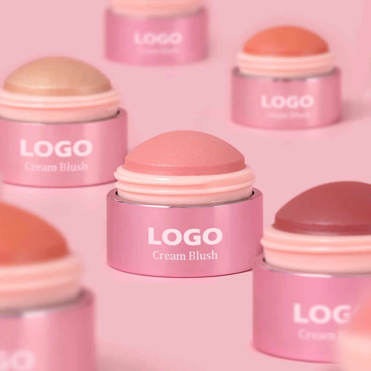 Wholesale 9 Colors Multi-Use Cute Mini Lip Cheek Tint Creamy Stick Custom Logo Glowing Luxury Face Creamy Cheek Blush Balm