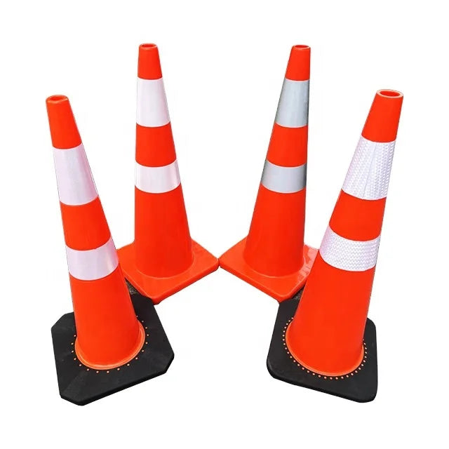36 28 Inch Highway Safety Barrier Traffic Cone 70cm 90cm Warning PVC Reflective Emergency Cone Safety Cones