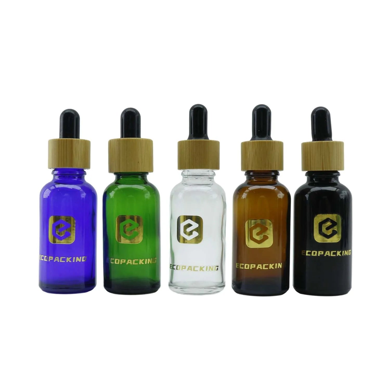 Luxury Glass Bottle Dropper 5ml 10ml 15ml 20ml 30ml 50ml 100ml Cosmetics Essential Oils Glass Bottle