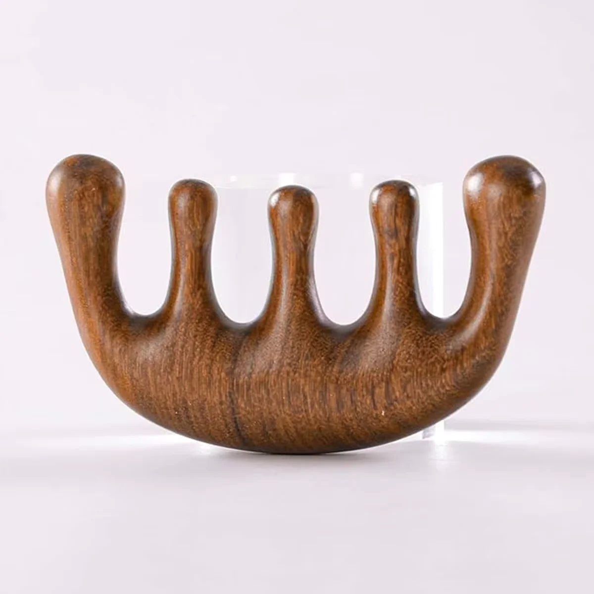 Custom Wholesale Best Natural Green Sandalwood Scalp Comb Head Massage Sandal Wooden Hair Gua Sha Comb for Home Use