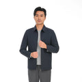 Bosha Custom Casual Men Jacket Autumn Woolen Coat With Zipper Solid Pattern Turn-down 1 Piece Woven Odm Men Clothing Dyed