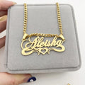 Personalized Engraved Name Women Stainless Steel Necklace Single Piece Custom Made Fashion Choker