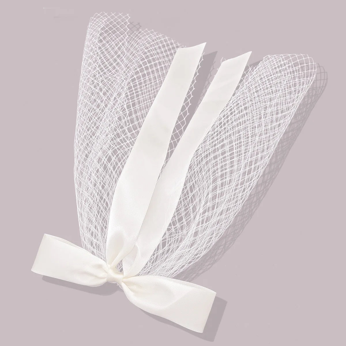 ShangHai Short Bow Mesh Hair Clip Girl Hair Accessories Headwear Mesh Butterfly Daily Campus Style Clothing