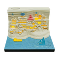 Aegean Sea Santorini Landscape Romantic 3D Memo Pad Custom Sticky Note Notepads Souvenir Gift Items Decoration for Desk