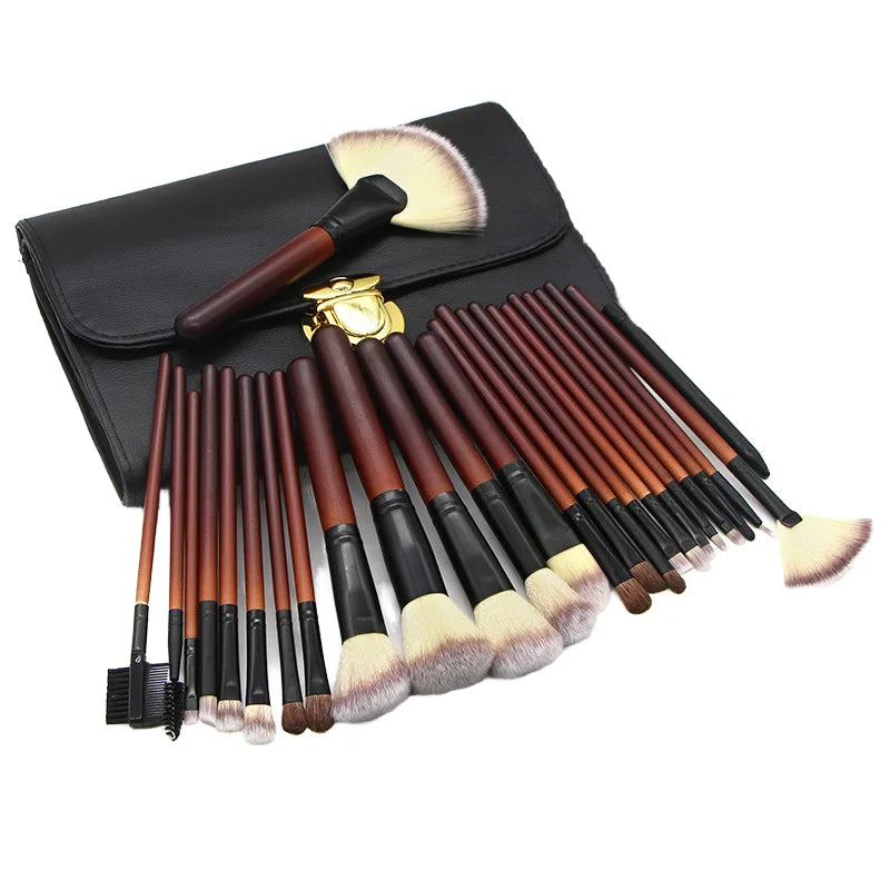 New double-pack makeup brush set of 26 pieces imitating redwood high-end loose powder and eyeshadow brushes for makeup tools