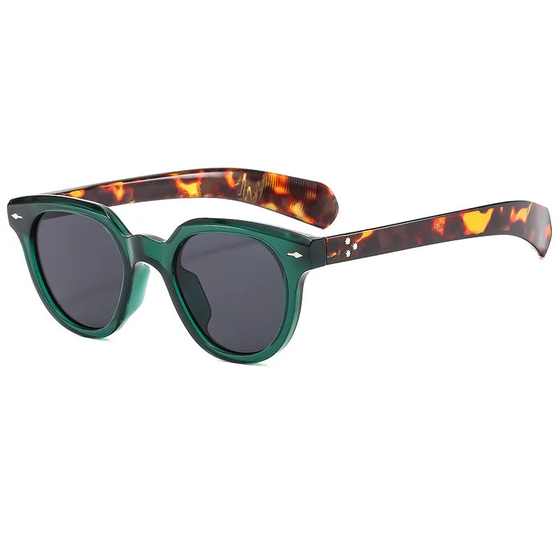 2023 New Trendy Fashion Vintage Rice Nail Sunglasses Classic Retro Round Sunglasses for Women Ans Men