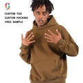 Custom Logo 345gsm Cotton Polyester Heavy Weight Puff Printing Oversized Streetwear Pullover Mens Hoodies&Sweatshirts for Men