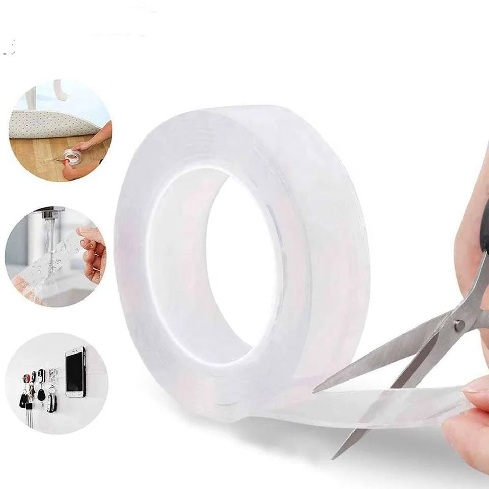 Custom Reusable Car Acrylic Foam Double Sided Tape Strong Viscosity Self Adhesive Rug Carpet Seaming Gel Transparent Nano Tape