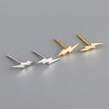 Cheap Design 925 Sterling Silver Lightning Pattern Stud Post Earrings Women
