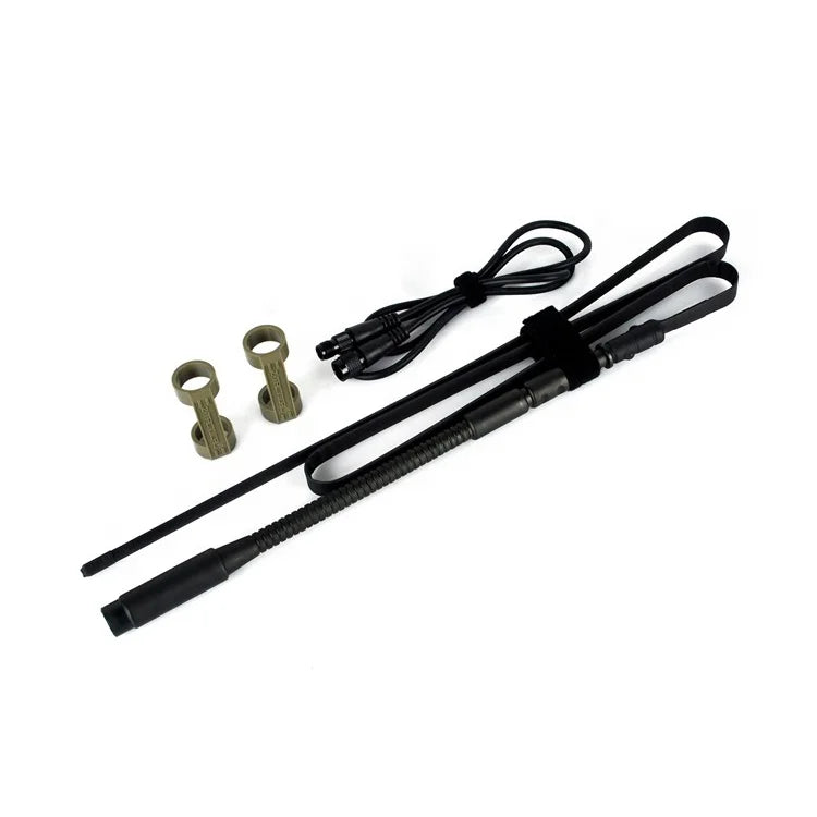 YAKIEDA Tactical Gear Headset Accessories 1:1 Scale Model PRC-152 148 Radio Feet-gain Folding Dummy Tactical Antenna