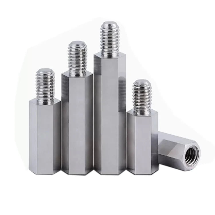 Custom CNC Machining Service | Brass & Stainless Steel Hex Standoff Spacer for PCB M3 M4 M6 Threaded Nuts Available