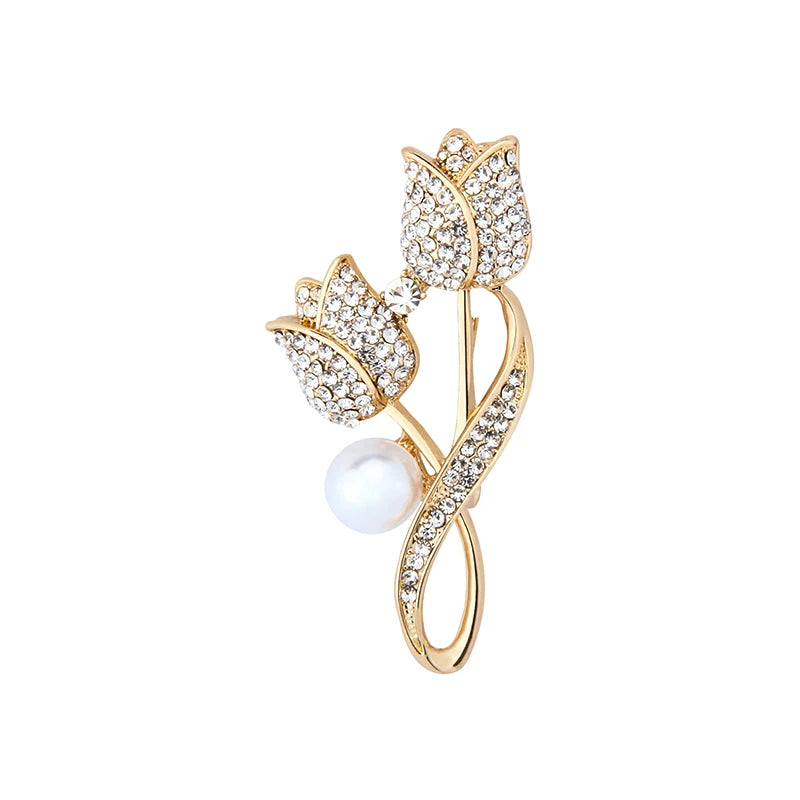 Daili Hot Sale Flower Lapel Pin Fashion Style Flowers Handmade Lapel Pin Brooch Pearl Lapel Pins for Woman Suits