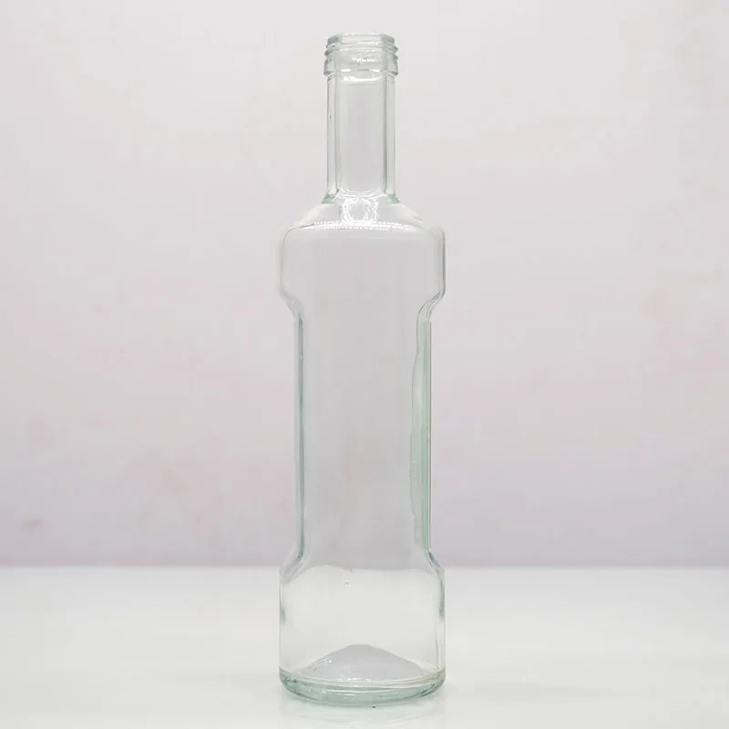 Customized Glass Bottle Manufacturer 500ml 750ml Whisky Tequila Rum Screen Printing Cork