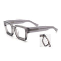 New High-End Luxury Optical Glasses Frames for Men and Women Solid Acetate Material with Thick Widen Temple Big Frame Eyewear