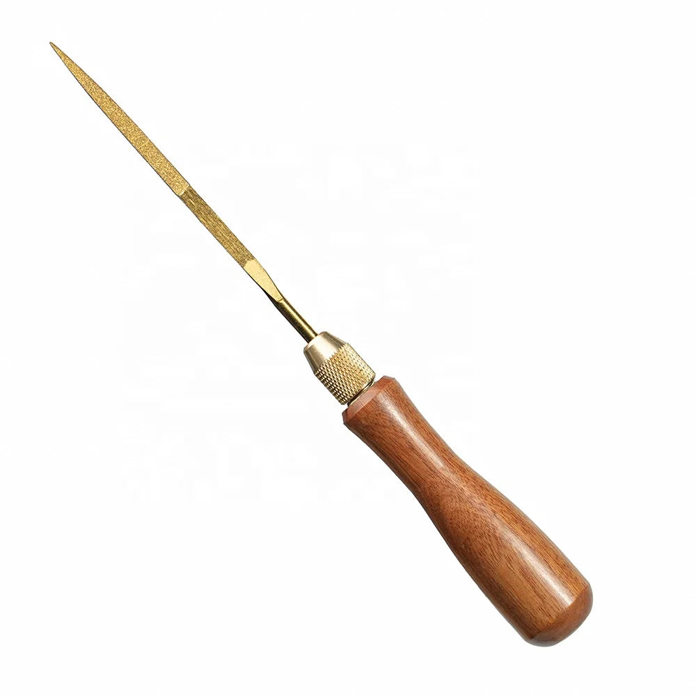 Ergonomic Handle Easy Installation File Cutting Tool Craft Wooden File Handle with Strong Brass Collars